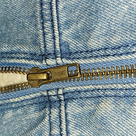 The Rail. Denim SHERPA-Lined Full-zip Hooded jacket. Unisex size Large - Picture 6 of 14